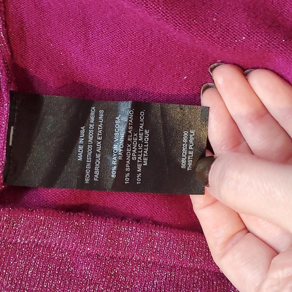 2b Bebe Sparkly Fuscia Bodycon Mini Skirt - Picture 5 of 5